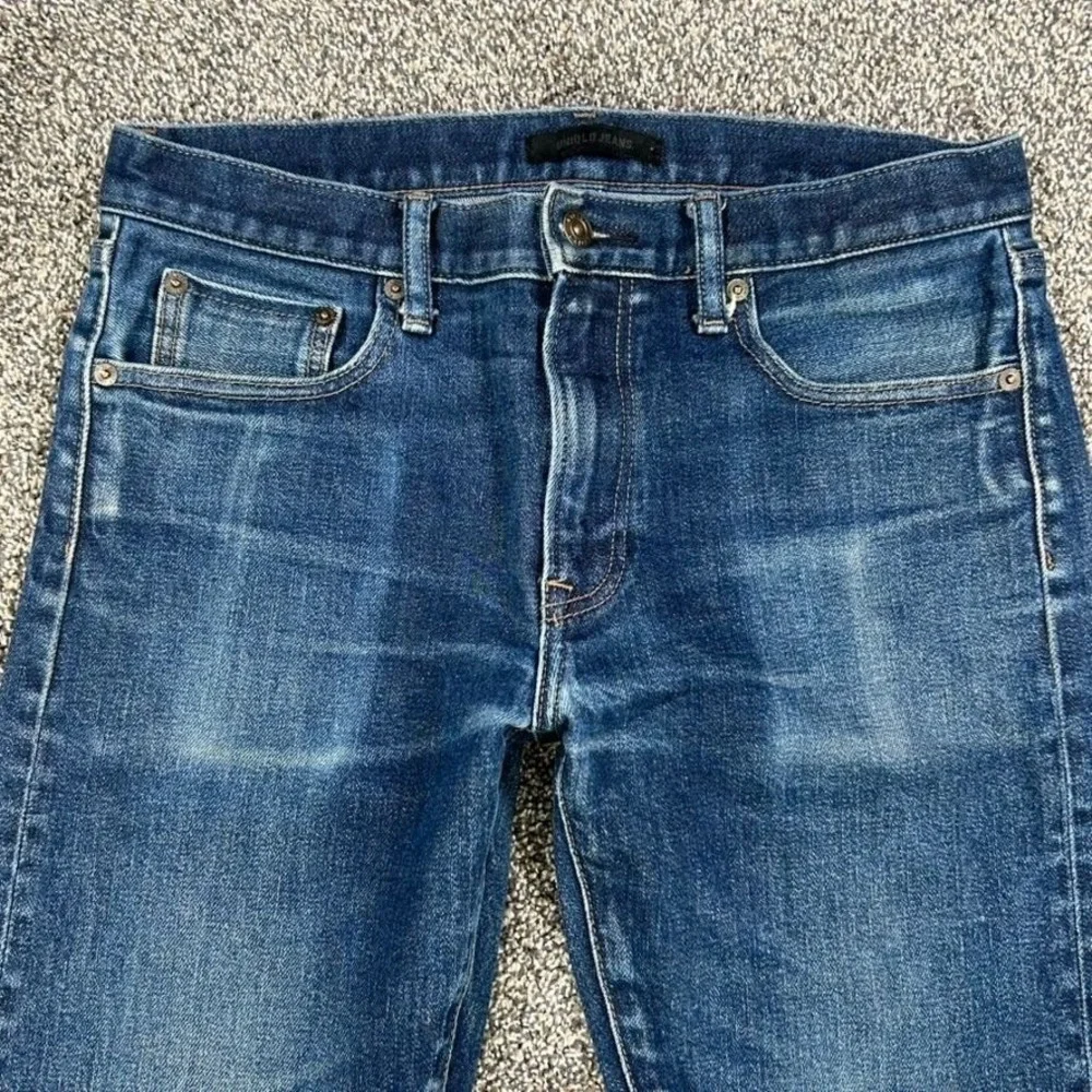 Uniqlo Red Line Kaihara‎ Selvedge Denim Jeans Mens 32x32 Slim Straight Fit Japan